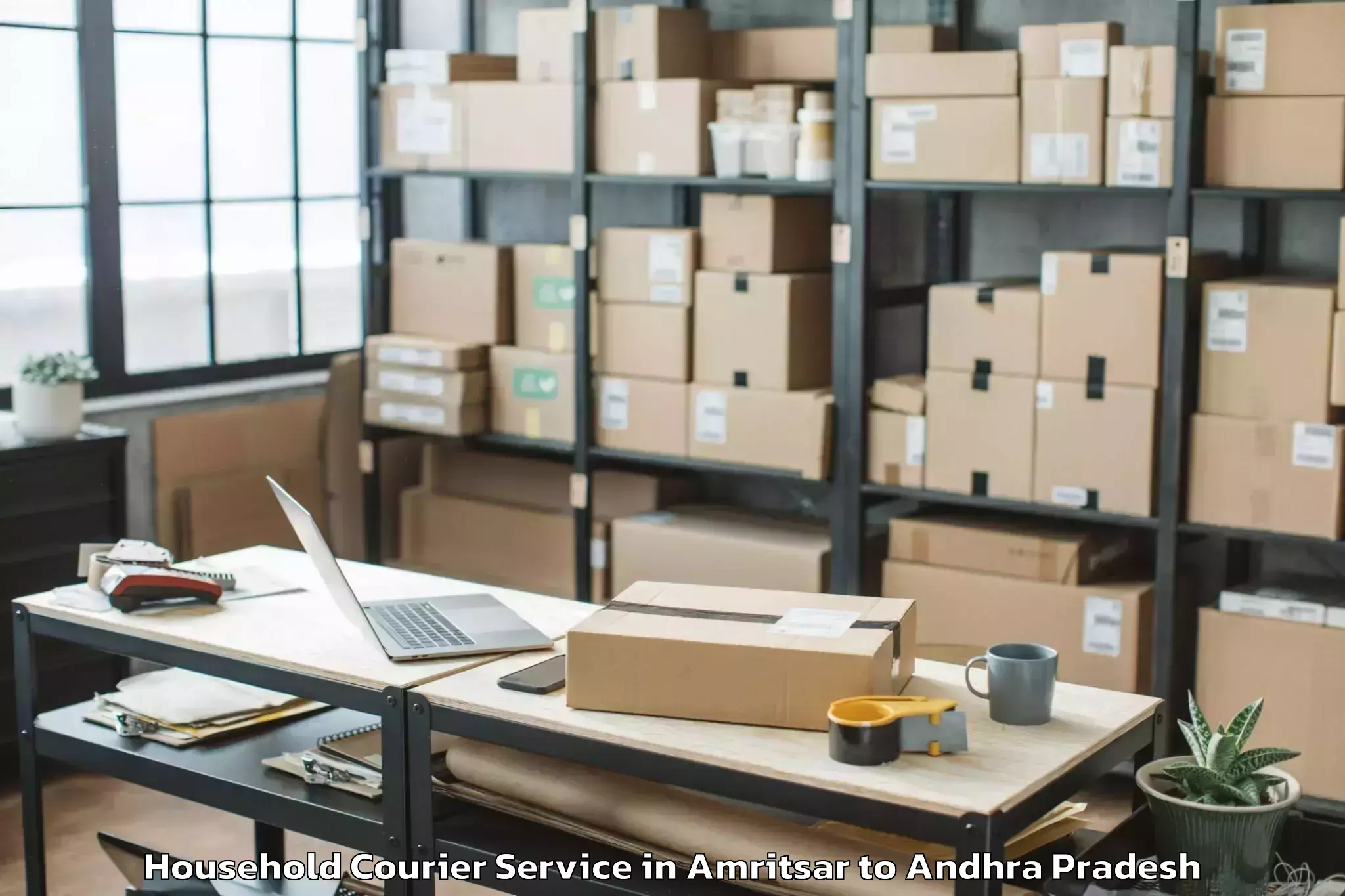 Professional Amritsar to Pedapadu Household Courier